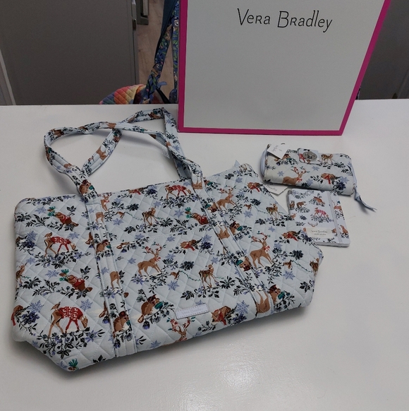 Vera Bradley Merry Mischief Snow Day Set NWT